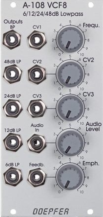Doepfer A-108 6/12/24/48dB Low Pass Filter